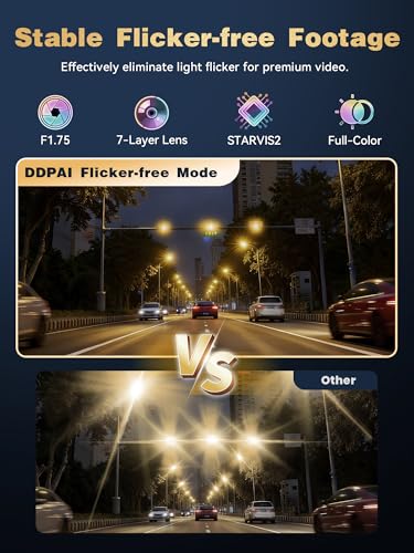 Image of DDPAI 3 Channel 4K HDR Dash Cam, STARVIS 2 IMX678, Dashcam for Cars with 128G eMMC, Front Inside and Rear Triple Car Camera with GPS, 3 inch IPS,ADAS,24H Parking Mode,Support 512GB,Z90 Pro 3CH