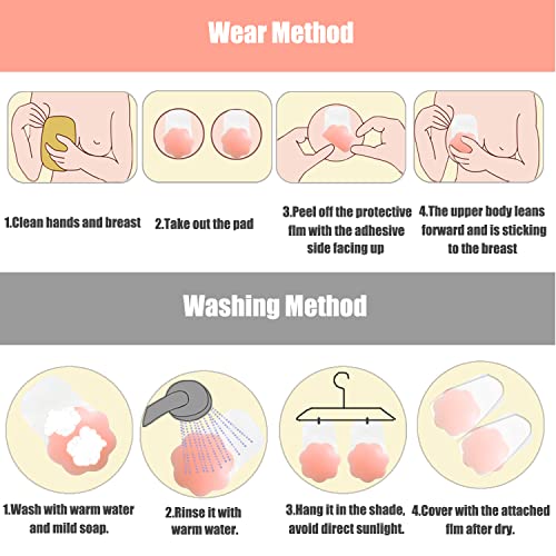 Image of Sticky Bra for Breast Lift Pasties Nipple Covers Invisible Silicone Adhesive Bra Petals Stick on Bra