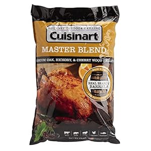Cuisinart CWPL-207 Master Blend BBQ, Aged Brandy Oak Barrels + Hickory + Cherry Smoking Pellets, 20 lb. Bag