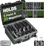 Turokacase Pistol Gun Case for Multiple Handguns – TSA Approved Travel Pistol Case with 2 TSA...