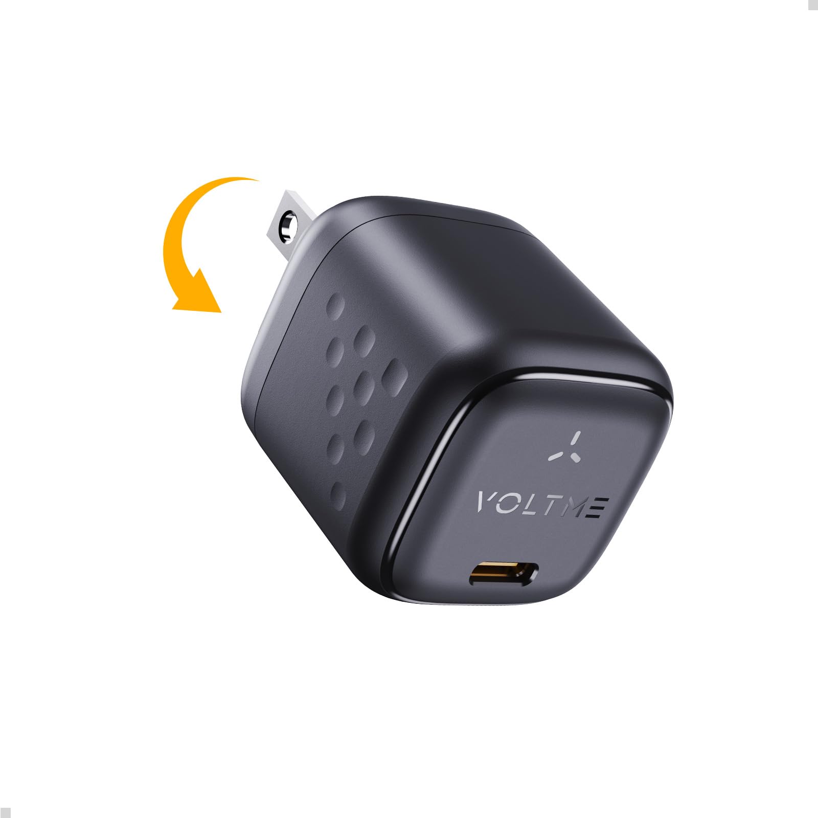 VOLTME 30W USB C Charger, Slim Compact Fast Charger Block, Foldable GaN Wall Charger, USB-C Power Adapter for iPhone 15 14 13 12 11 Pro Max, Galaxy S24 23 22 21, Note, iPad Pro, Pixel