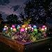 Anordsem Rose Lights Solar Powered for Women: Garden Light Waterproof for Yard Decorations Outdoor - Flower Lamp Colorful Lighting Cemetery Decor - Mother's Day Birthday Gifts for Mom Wife