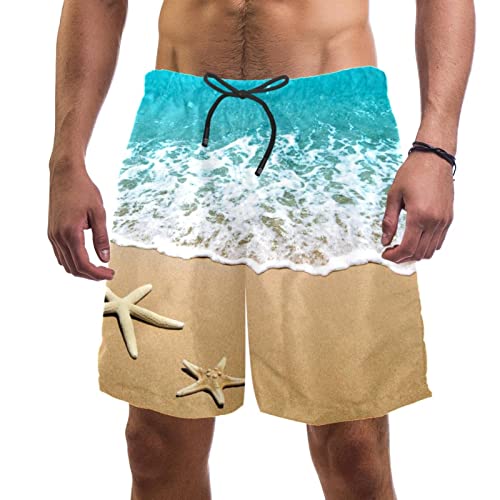 Maillots de bain hommes JDEZ : séchage rapide et motif étoile de mer