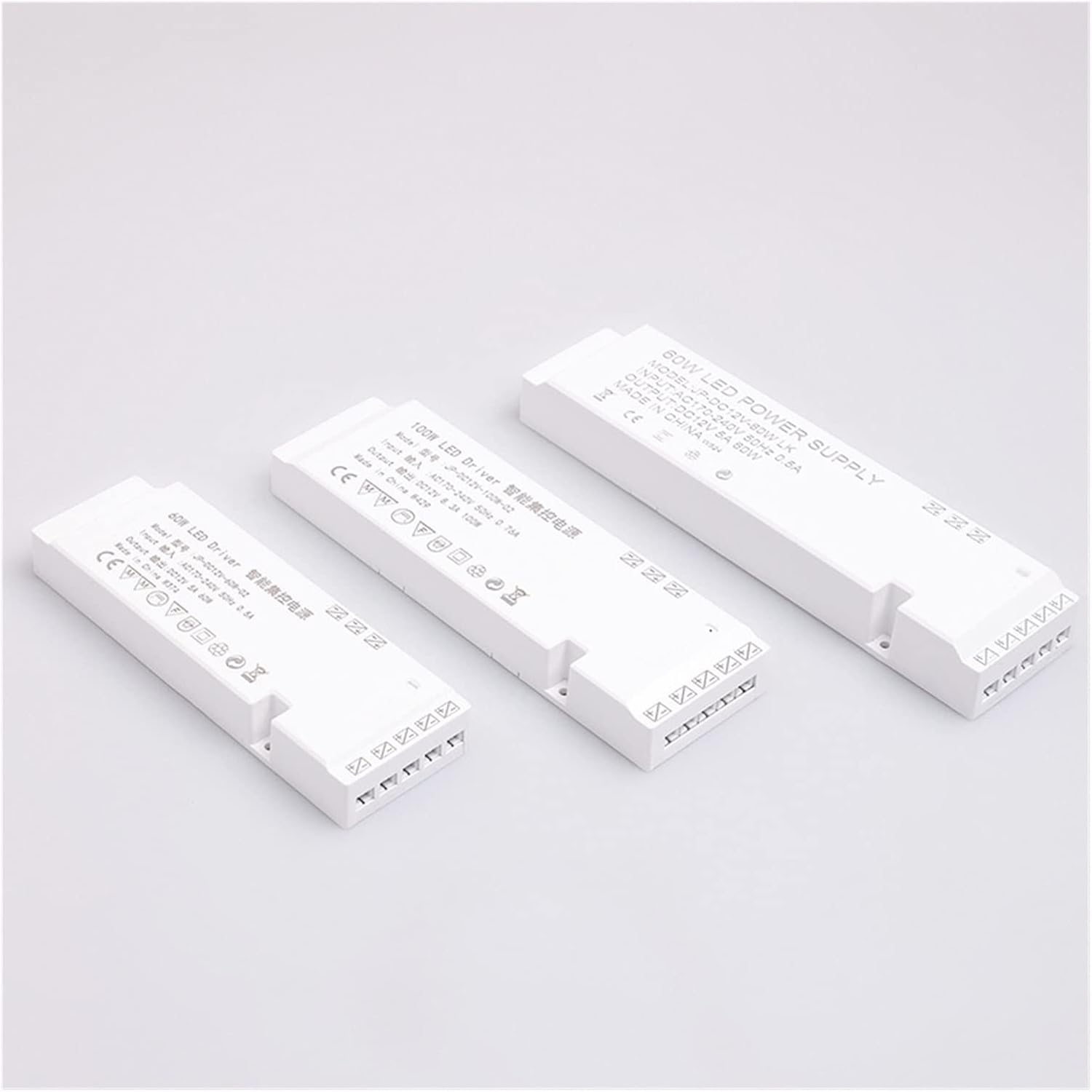 Led Light Strip Wardrobe Wine Cabinet Constant Voltage Driver Cabinet Light Intelligent Radar 12V Dual Color Temperature Low Voltage Induction Power Supply(01 60W)