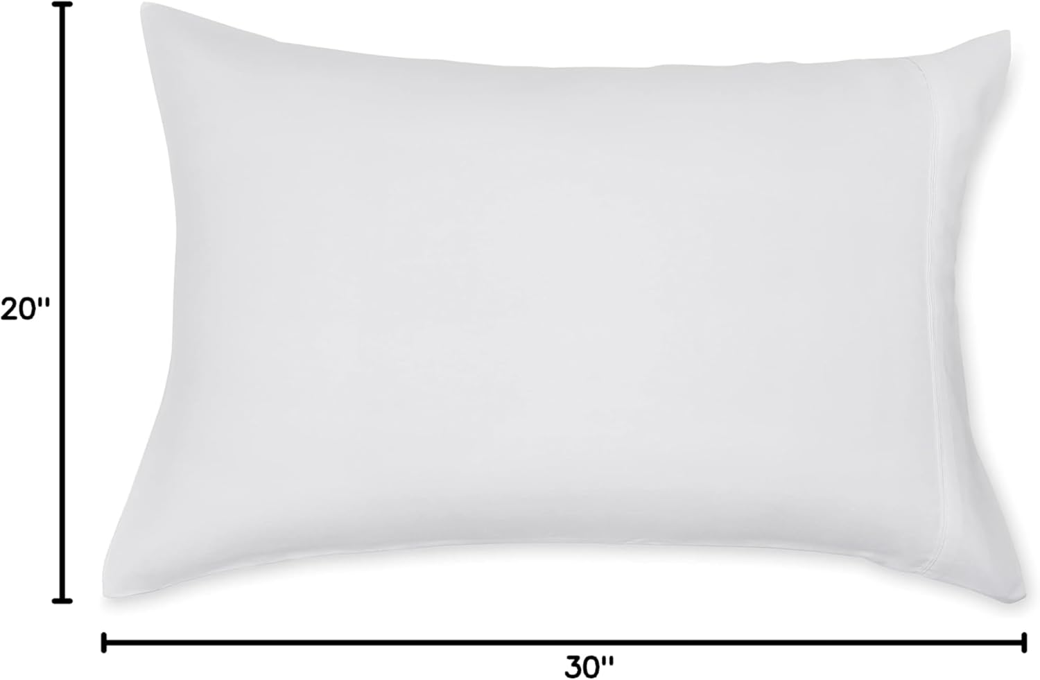 Amazon Basics Standard Pillow Cases Set of 2 - Lightweight, Super Soft Easy Care Microfiber, Bright White, 30" L x 20" W, Pillows Not Included 4 51iZeFCOPgL. AC SL1500