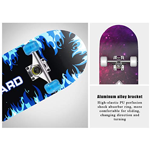 Skateboard 7 couches d'érable 31" avec plateforme concave double coup - 6