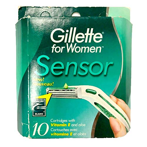 Gilete Sensor for Women - 10 Cartridges with Vitamin E and Aloe