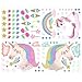 Glow in The Dark Unicorn Wall Stickers Decals, Removable Dots Stars Decals for Ceiling, Luminous Rainbow Wall Decal for Nursery, Room Decor Boys Girls Bedroom Playroom