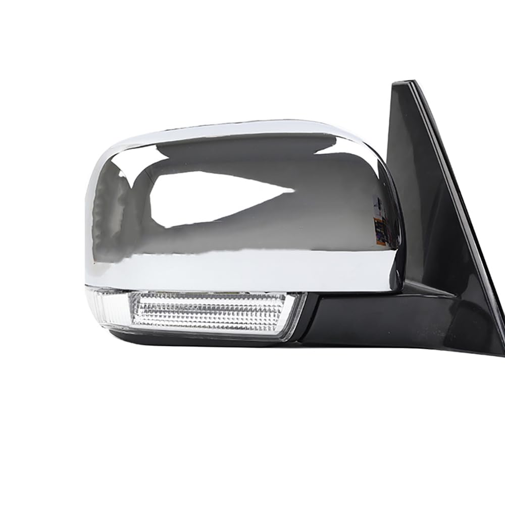 TiJeRa For Mitsubishi Pajero Montero 2006-2021 Power Fold Passenger Side Door Mirror W/Light