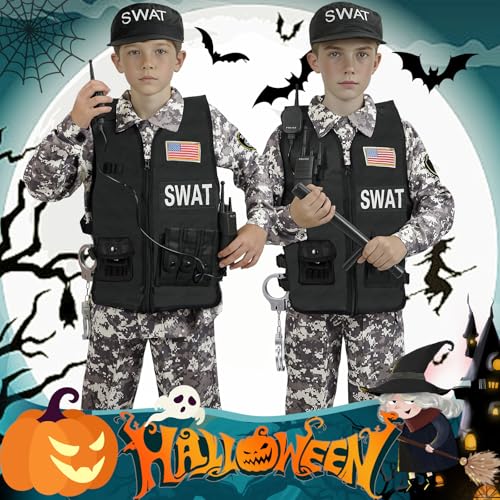Disfraz Completo SWAT Policía para Niños y Niñas miniatura 7