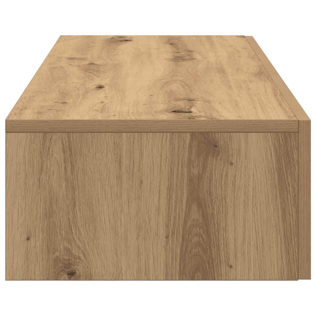 Estante de Pared cajones Madera contrachapada Roble Artesanal, Mobiliario Estanterías Estantes y estanterías, Marrón, 8.2kg