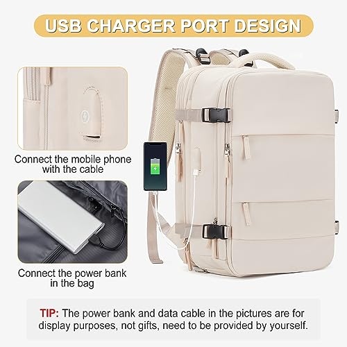 Image of Expandable Travel Backpack For Women Men Airline Approved Personal Item Backpack For Airlines Carry On Backpack Flight Approved Waterproof Backpack For Traveling On Airplane Weekender Travel Bag