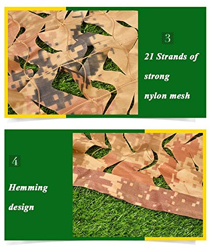 Tarnnetz Sonnenschutz, Camouflage Net - Camo Netting Truck Oxford Fabric Woodlands Camo Netting Abdeckung Blind Watching… – Bild 6