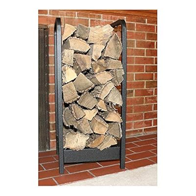 Woodhaven Tall Fireside Rack (Black)