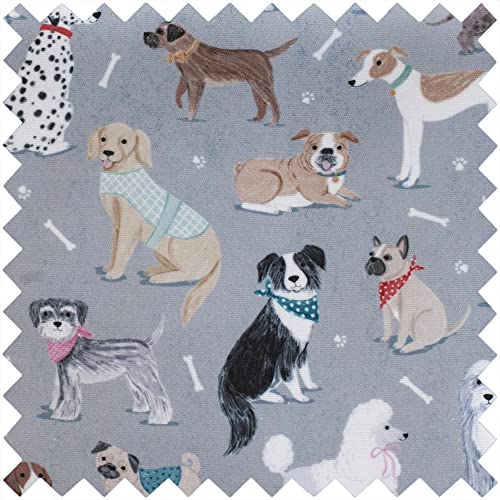 Hobby Gift Exklusive Stricktasche, Graue Hunde