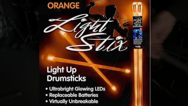 Amazon.com: Light Stix LED Light Up Drumsticks (Orange) : Musical