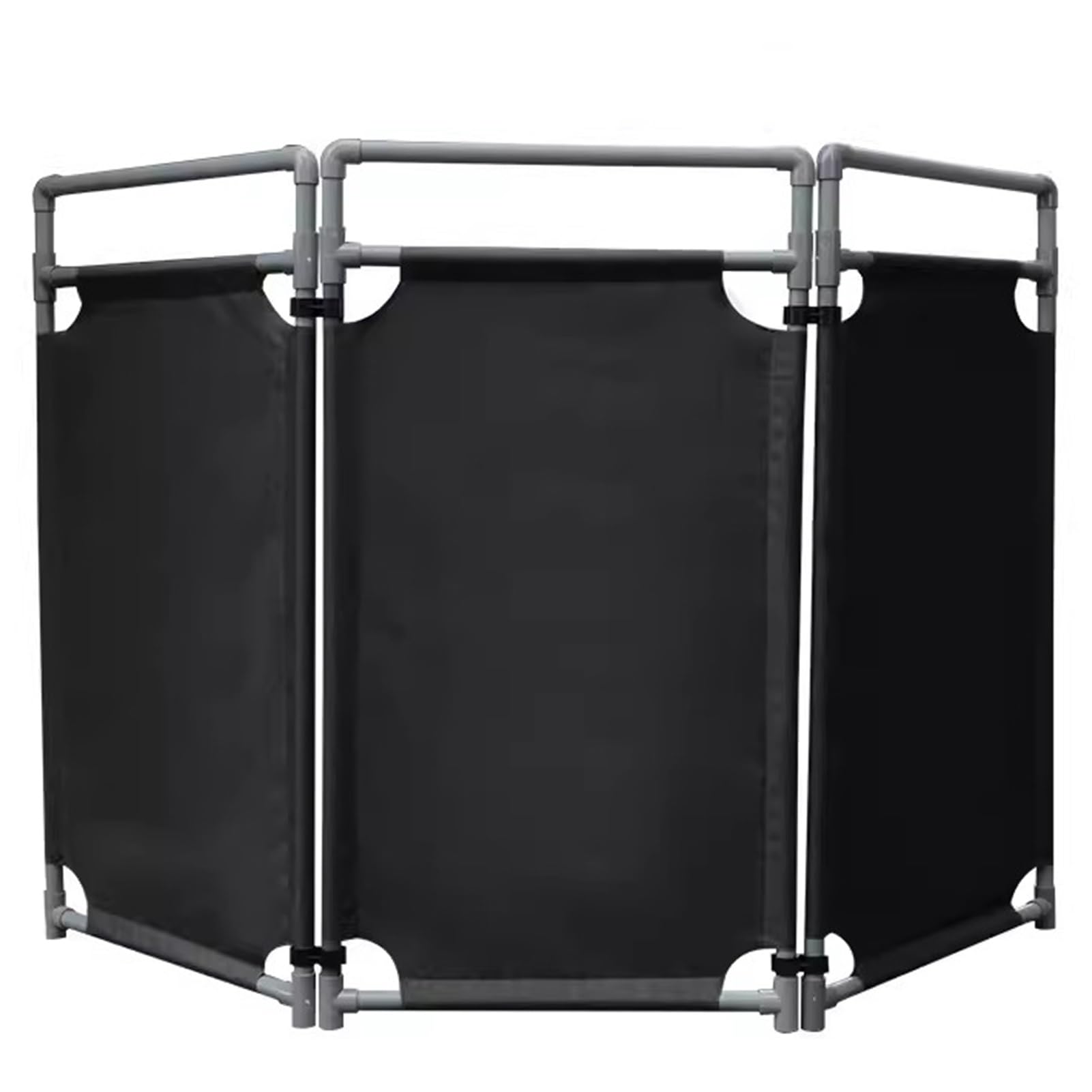Barricada protectora flexible amarilla de barrera de tráfico – Barricada de entrada al aire libre fácil de montar para privacidad con 3 paneles – valla de seguridad expandible, perfecta para