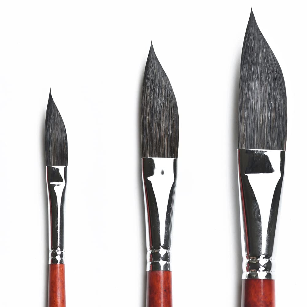Pinceau artistique pour artiste avec manche en bois pour cheveux 1 pièce