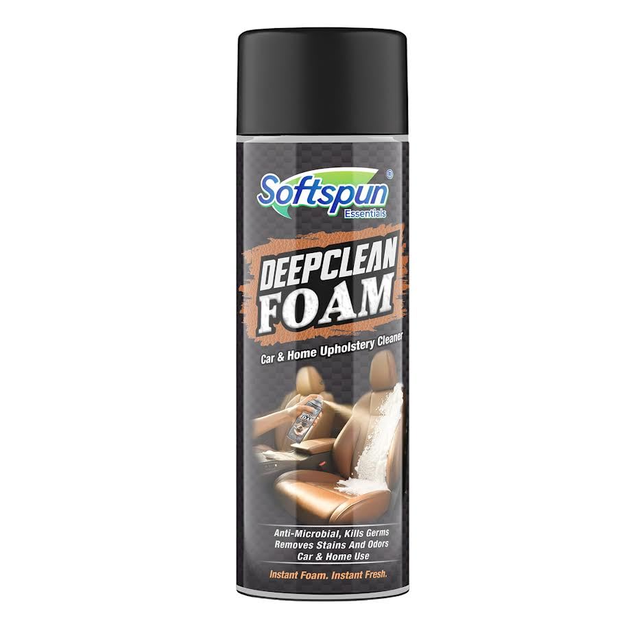 SOFTSPUN Essentials Deep Cleaner (500ml) | Upholstery and Leather Cleaner | Removes Tough Stains and Dirt Inside Your Car