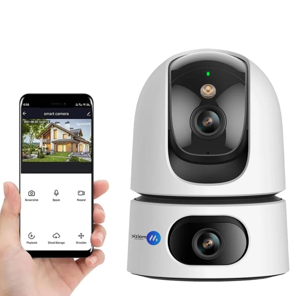 Maizic Smarthome 3MP WiFi Indoor CCTV Security Camera | 360° Pan & Tilt | Color Night Vision | Motion Detection | Two-Way Audio | Smart Home Camera