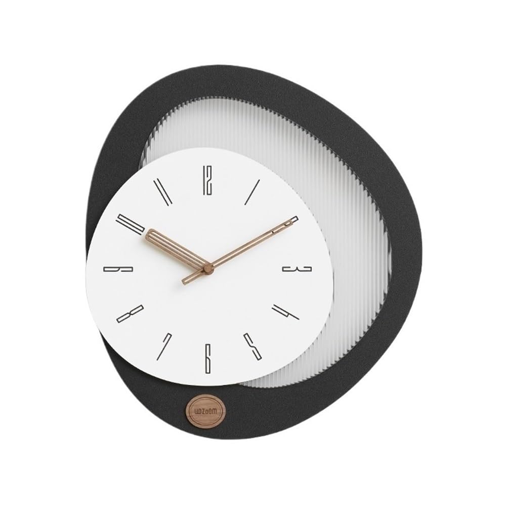 DFHS46JK Wall Decor 35.5 * 40cm Nordic Light Luxury Clock Living Room Creative Irregular Shape Home Modern Simple Decoration Wall for living room decor