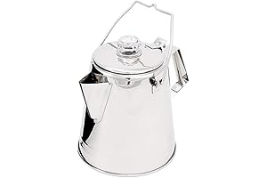 GSI Outdoors Stainless Steel Conical Percolator - 8 Cup Coffee Maker