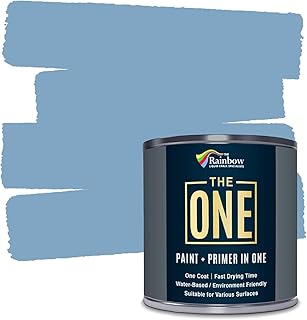 THE ONE All-In-One Paint & Primer - Light Blue Matte, 8.5 Fl Oz/250ml | ...