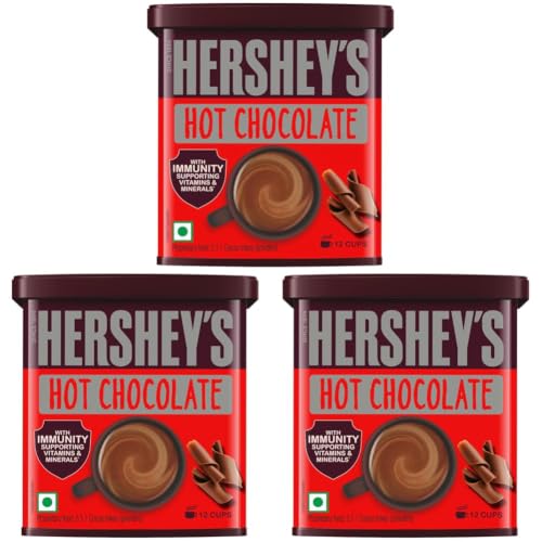 Image of HERSHEY'S Hot Chocolate Drink Powder Mix, 250 g (Pack of 3)