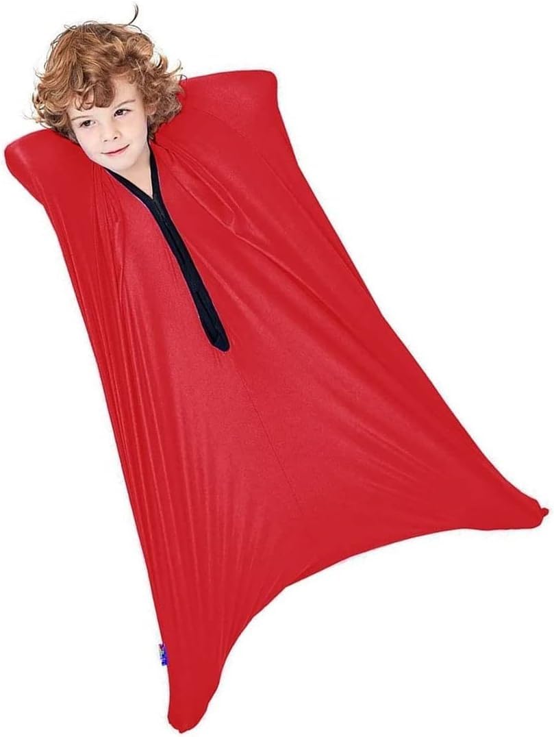 Body Sock Envoltura Corporal Completa para Aliviar el Estrés. Calcetín Sensorial con Estimulación de Presión Profunda para Niños y Adultos con Trastornos Procesales o Autismo (Colo