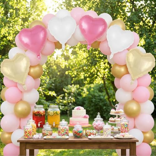 Image of 12 Pcs Colorful Heart Balloons,18 Inch Heart Foil Balloons Love Balloon Valentine Balloon for Birthday Party Wedding Engagement Party Baby Shower Valentine Day Decorations