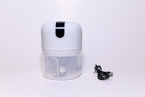 WEKI. Picadora eléctrica de ajos, mini picadora portátil de verduras, mini picadora inalámbrica con USB recargable, hoja de acero inoxidable 304, disponible en Yaxa Venezuela