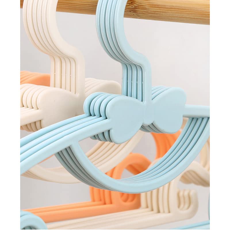 10PCS Baby Hangers, Toddler Hangers Infant Hangers for Closet Kids Reusable Plastic Hangers Baby Clothes Hangers Slim Childrens Hangers (Blue)