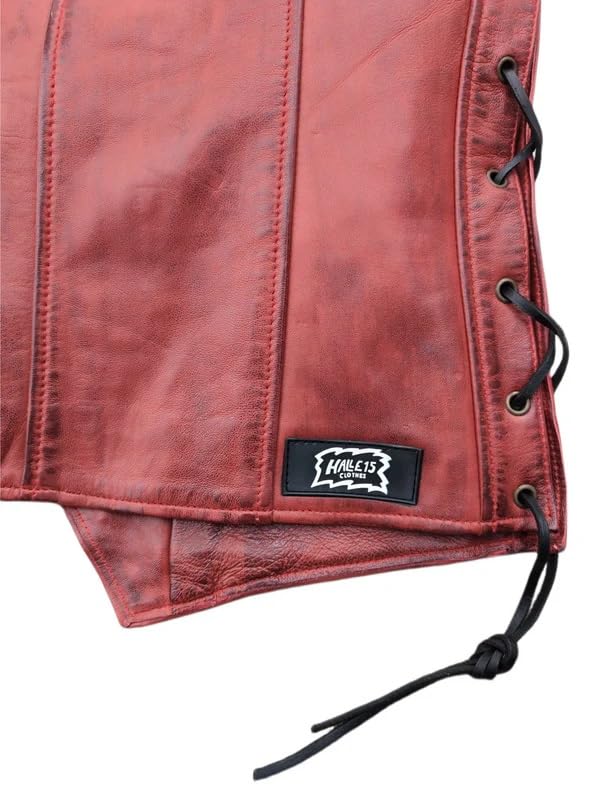 Original Clothes - Lederweste - Ladies Lederkutte - Rot