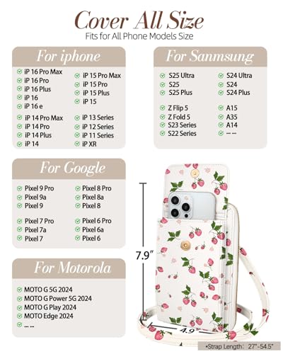 Image of Miss Adola Zipper Cell Phone Crossbody Bag for Women