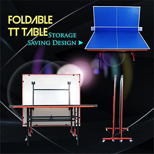 Image of ‎Classic Active Wood Table Tennis Table w /Both Side Laminated & Wheels w /Lock (TT Net + 2 TT Racket & 2 Balls) (18 mm Top Thickness Speedo)