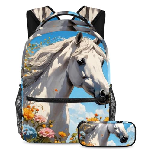 Sac à dos cheval et trousse assortie pour ranger facilement toutes vos affaires