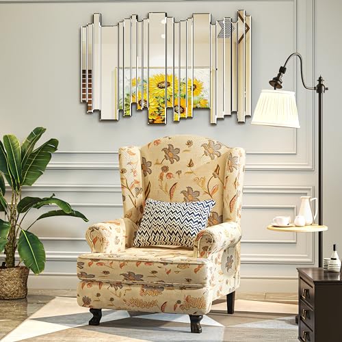 Image of 24x36 Inch Silver Large Decorative Mirrors, Art Grecian Venetian Mirror