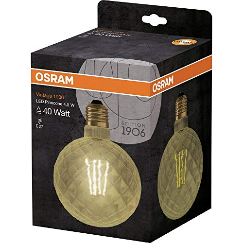 Osram LED Vintage 1906 Lampe, Sockel: E27, Warm White, 2500 K, 4, 50 W, Ersatz für 40-W-Glühbirne, 1 Stück (1er Pack) – Ansicht 3
