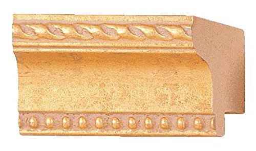 CountryArtHouse Picture Frame Moulding (Wood) 100ft bundle - Traditional Gold Finish - 1.25