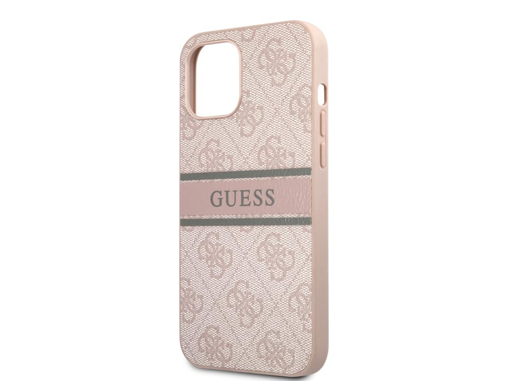 Guess Custodia per iPhone 12 Pro Max 6,7" GUHCP12L4GDPI Rosa 4G Stripe