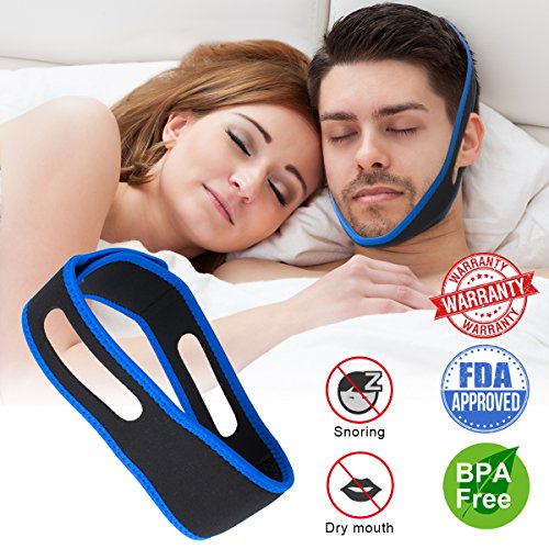 Anti Snoring Chin Strap Ajustable Stop Snoring Solution for Men and Women, Anti Snoring Devices