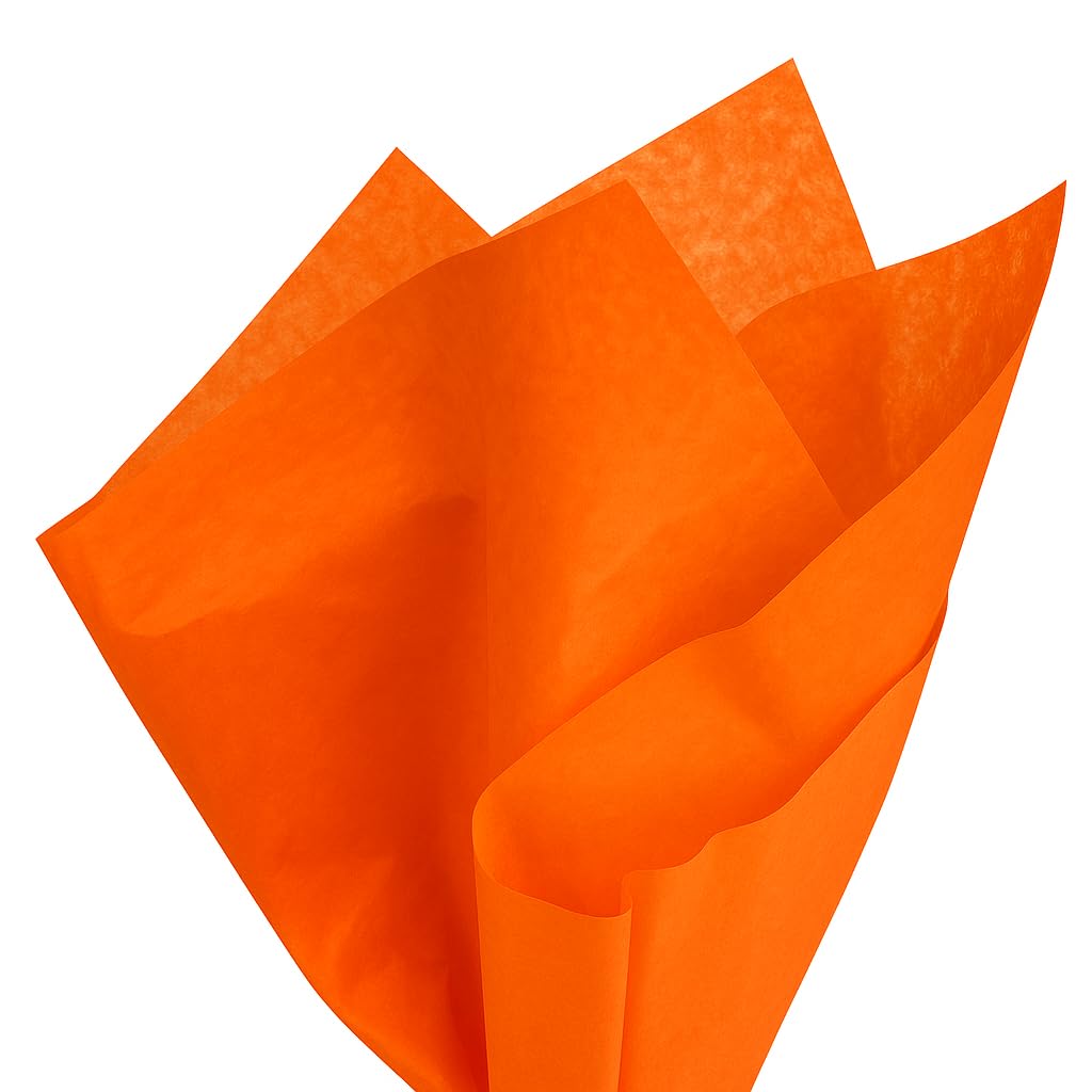PMLAND Orange Tissue Paper 26 x 20 Inches – 60 Sheets Large Size Wrapping Paper Bigger Than Standard 14 x 20 for Gift Wrap Bags Boxes Crafts and Decorations