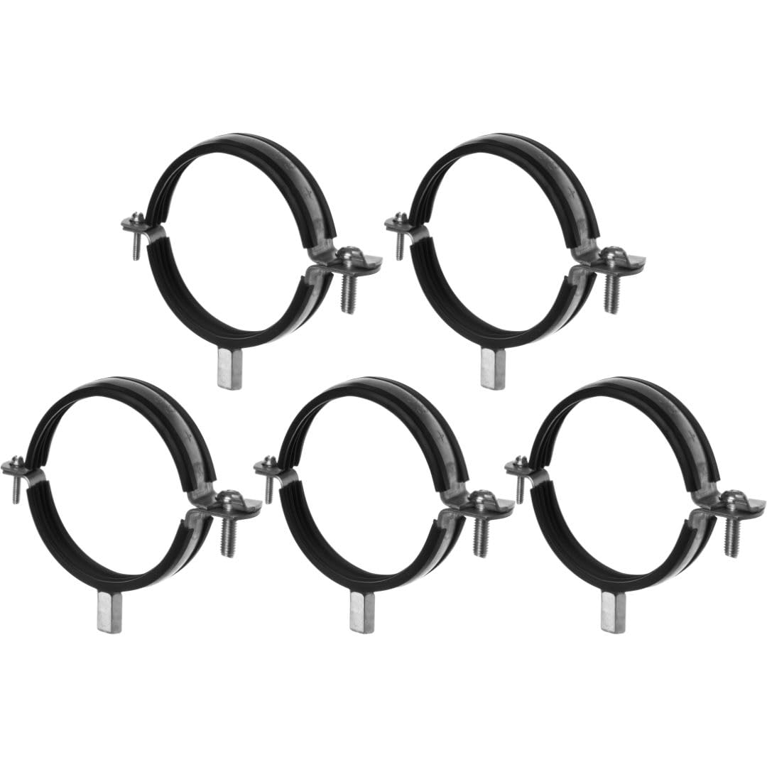 Collier de serrage 80 mm anti-vibration à double filetage M8/M10