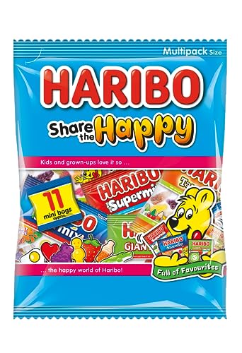 HARIBO Share The Happy Multipack Sweets Bag Black