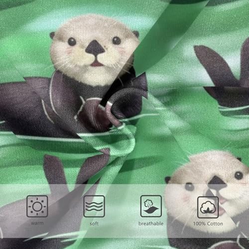 Cute Otters Green Toddler Underwear Boys, 2T Underwear3