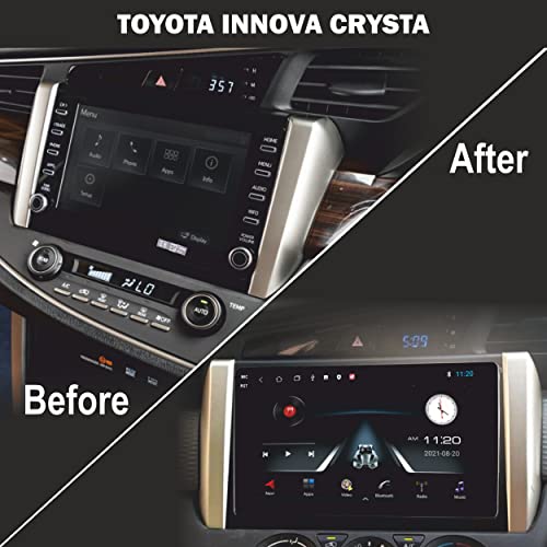 Image of 9 Inch Android Car Stereo for Toyota Innova Crysta | 2GB RAM /32GB ROM | Full HD Touch Screen | WiFi | GPS | Bluetooth | Steering Wheel Control | Reverse Camera & Frame | 1 Year Warranty