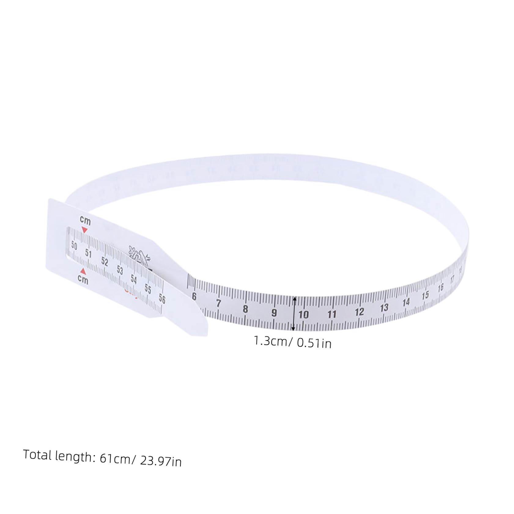 Uonlytech Mètre Ruban Bébé pour Tête et Bras Blanc 56 Cm Lot 6 Pièces Doux Peau Garçon et Filles Mesure Périmètre Crânien Suivi Croissance Couture Loisirs