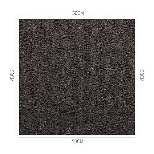 Gr8 Home Luxury Carpet Tiles Heavy Duty 20 Piece 5SQM Commercial Office Shop Floor Retail Flooring 50 X 50Cm [Anthracite] - 5