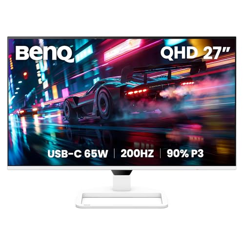 Image of BenQ EW270Q 27 inch QHD Gaming Monitor, 200Hz, 90% P3 IPS, 65W USB-C, Dual 5W Speakers, Exceptional Audiovisual Enjoyment for Movie & Binge