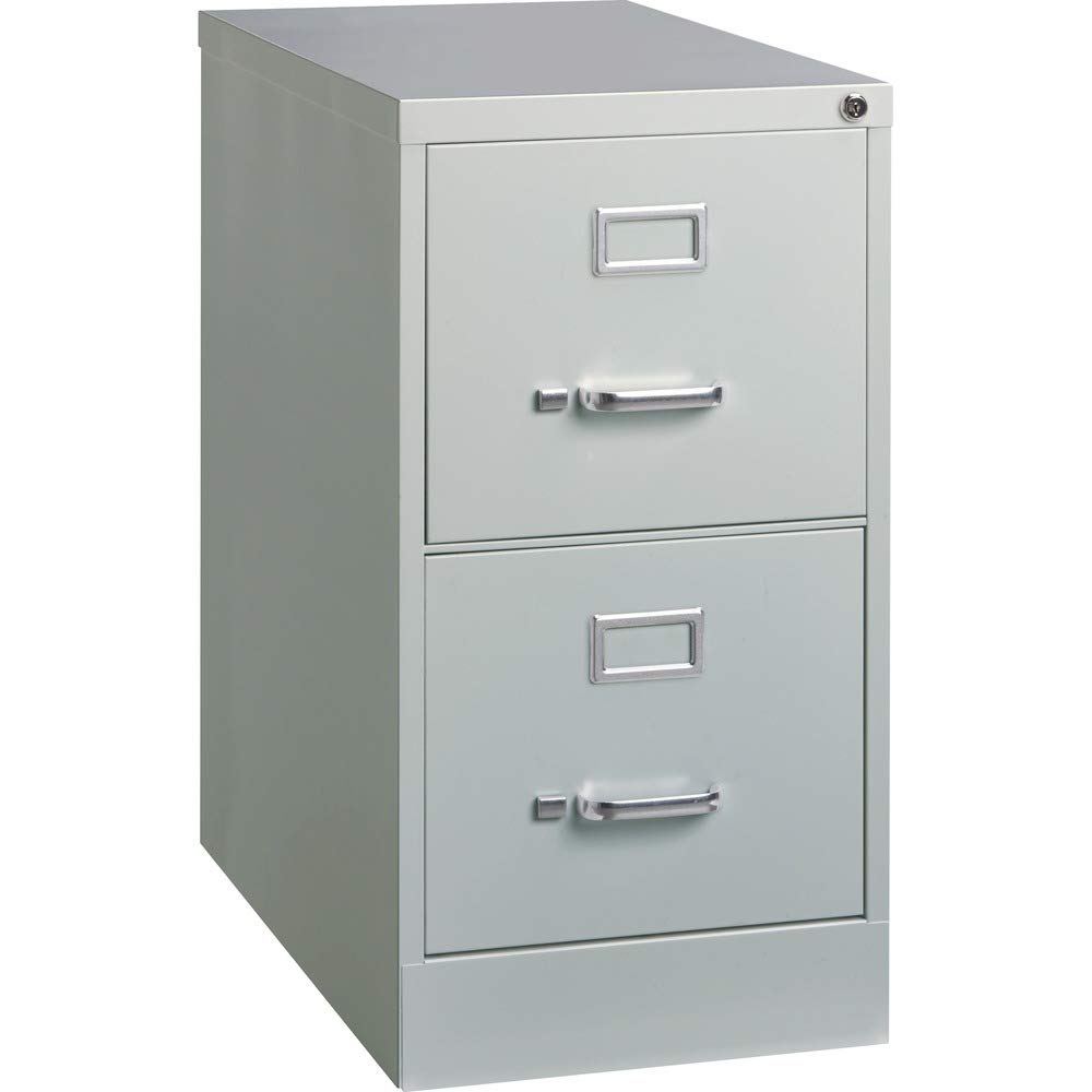 Photo 1 of ***DAMAGED/DENTED***
Lorell 2-Drawer Vertical File with Lock, 15 by 25 by 28-3/8-Inch, Light Gray